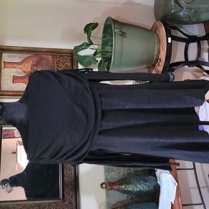 Black asymmetrical sweater
